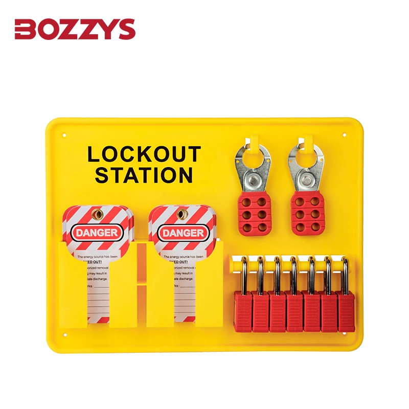 

BOZZYS Wall Mounted Open Lockout Station Board Kit for OSHA-compliant Lockout-tagout Safety Program BD-B301 Kit