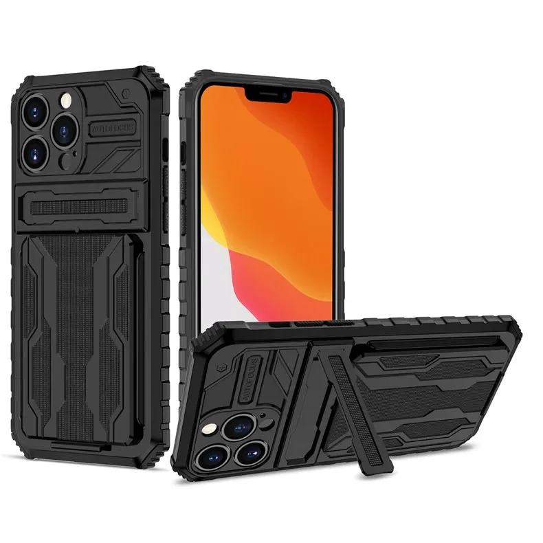 Titan Guard Shockproof Wallet Case with Slide Card Holder & Kickstand | Rugged Armor iPhone Case Titan Guard Shockproof Wallet Case with Slide Card Holder & Kickstand | Rugged Armor iPhone Case