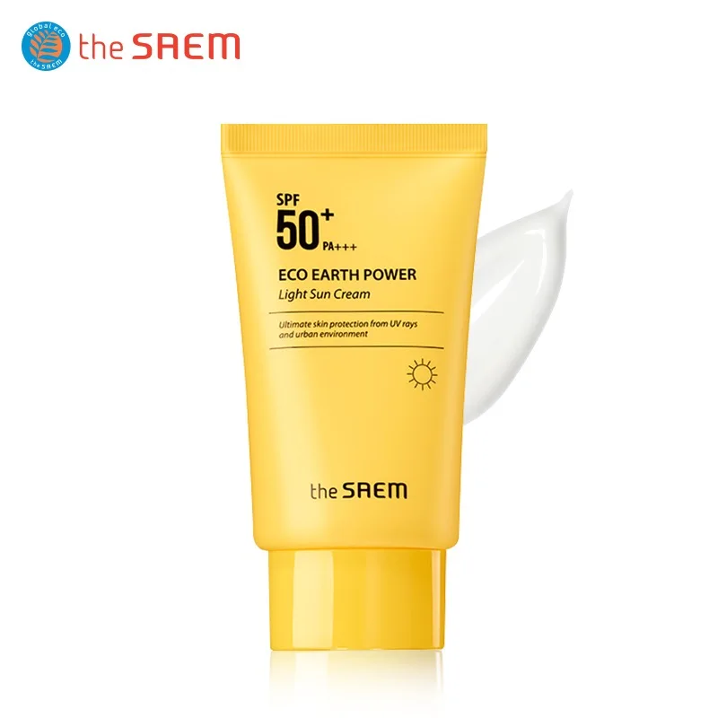 

the SAEM Eco Earth Power Light Sun Cream SPF50 PA++++ 50g Sunscreen Sunblock Skin Protective Korean Skin Care