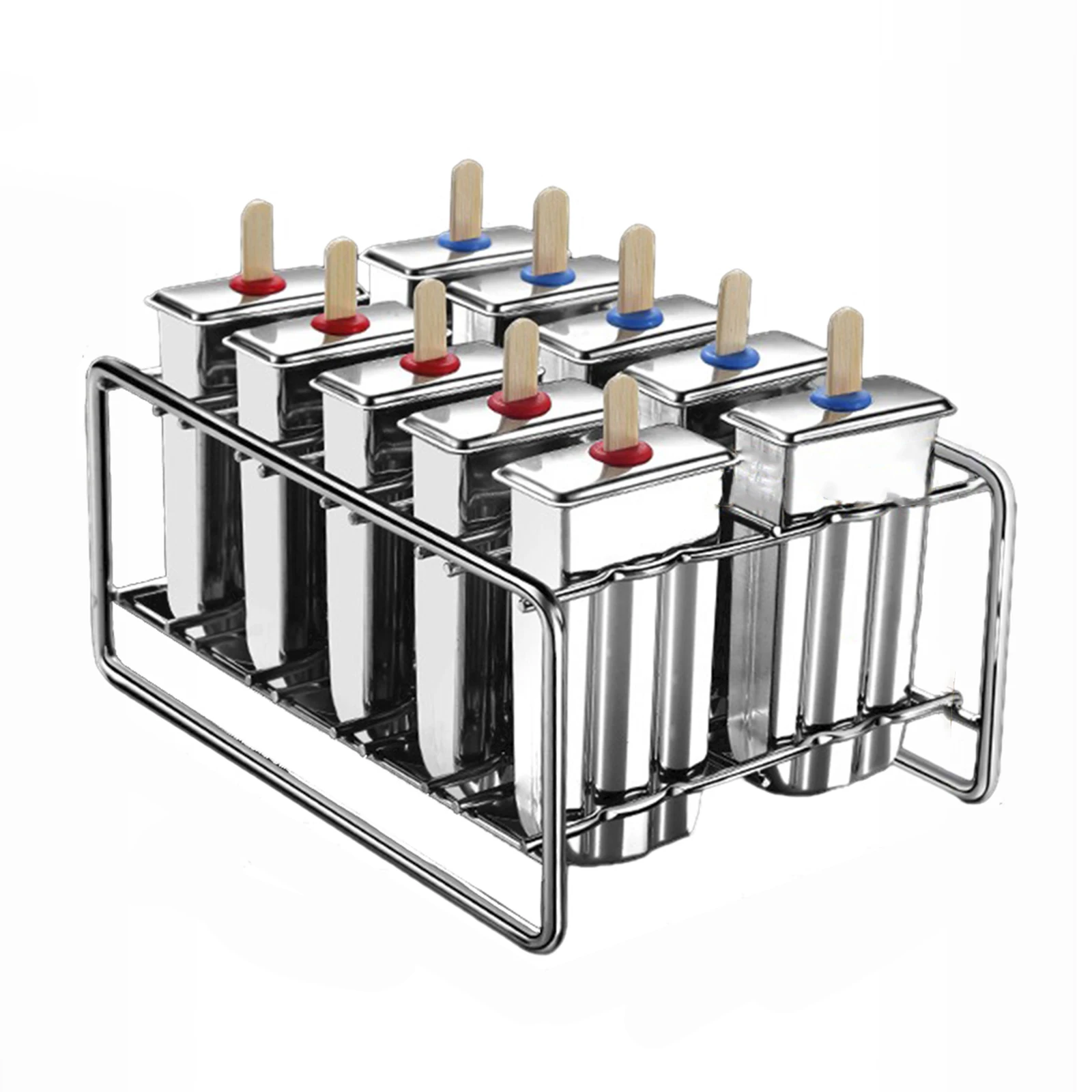 Ice Lolly Mold Stainless Steel Popsicle Mold Rack Cooling Lolly Popsicle Maker Homemade Ice Cream Mold With Popsicle Holder
Ice Lolly Mold Stainless Steel Popsicle Mold Rack Cooling Lolly Popsicle Maker Homemade Ice Cream Mold With Popsicle Holder