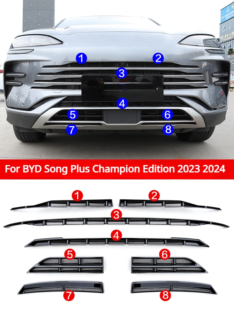Передняя решетка радиатора для BYD Song Plus Champion Edition DMi EV 2023 2024 Защитная крышка конденсатора автомобильные внешние аксессуары
Передняя решетка радиатора для BYD Song Plus Champion Edition DMi EV 2023 2024 Защитная крышка конденсатора автомобильные внешние аксессуары