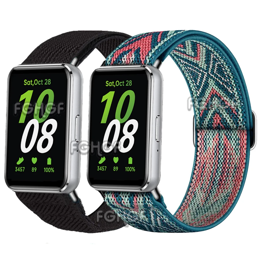 Watch Band For Samsung Galaxy Fit 3 Strap Elastic Nylon Loop Replacement Wristband For Galaxy Fit 3 Bracelet Correa Accessories 
Watch Band For Samsung Galaxy Fit 3 Strap Elastic Nylon Loop Replacement Wristband For Galaxy Fit 3 Bracelet Correa Accessories