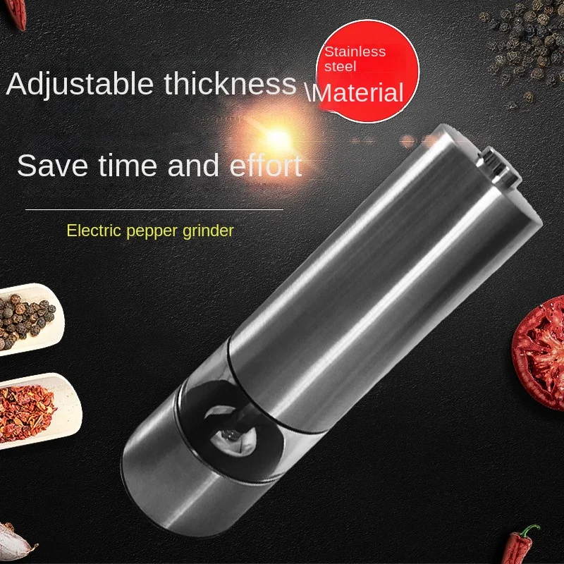 Electric Pepper and Salt Grinder Set Battery Powered Adjustable Coarseness Automatic Grinding with LED Light, One Hand Operation
Electric Pepper and Salt Grinder Set Battery Powered Adjustable Coarseness Automatic Grinding with LED Light, One Hand Operation
