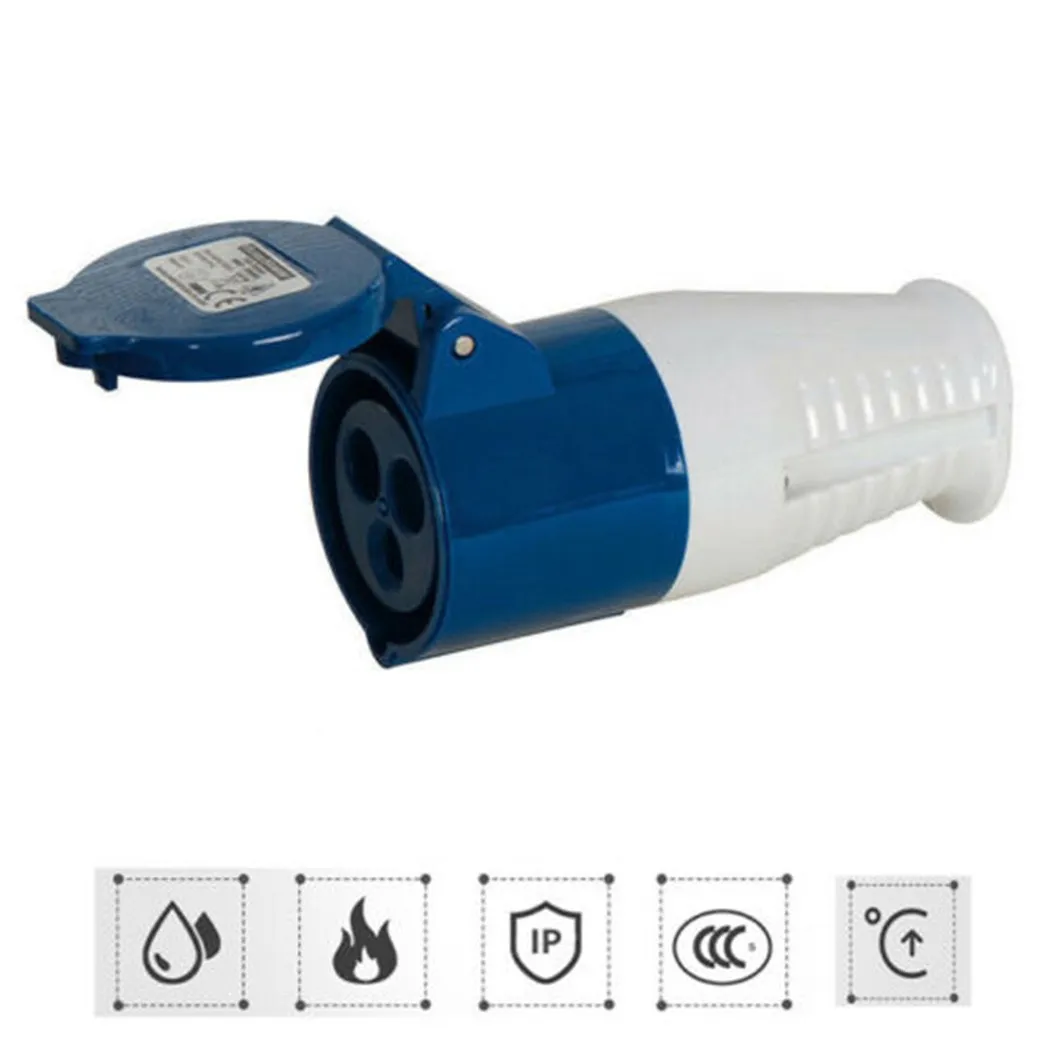 Adapter Plug Socket Industrial Waterproof Plug Socket EARTH* Heavy Duty Industrial Waterproof +EARTH PLUGS 16A
Adapter Plug Socket Industrial Waterproof Plug Socket EARTH* Heavy Duty Industrial Waterproof +EARTH PLUGS 16A
