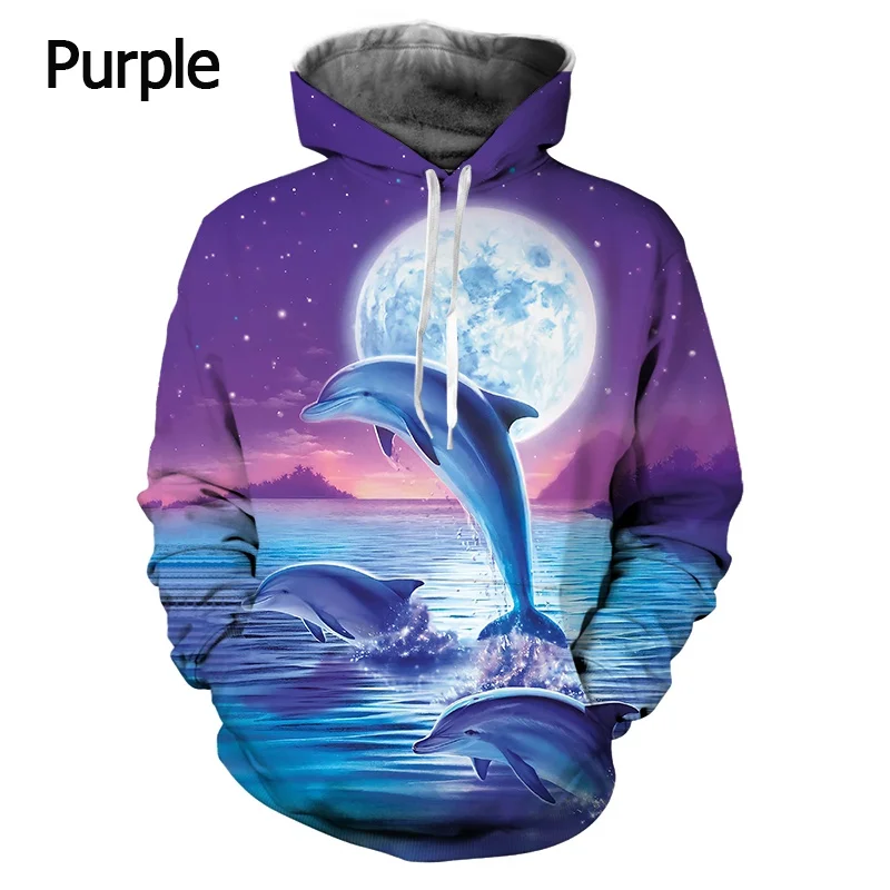 Spring Autumn Animal Dolphin 3D Printing Sweatshirt Men's Ladies Casual Long Sleeve Children's Ocean Elf Cartoon Hoodie
Spring Autumn Animal Dolphin 3D Printing Sweatshirt Men's Ladies Casual Long Sleeve Children's Ocean Elf Cartoon Hoodie