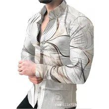 Autumn Shirt Men's Men's Clothing Print Shirt Men's Cardigan Long Sleeve Shirt
Autumn Shirt Men's Men's Clothing Print Shirt Men's Cardigan Long Sleeve Shirt