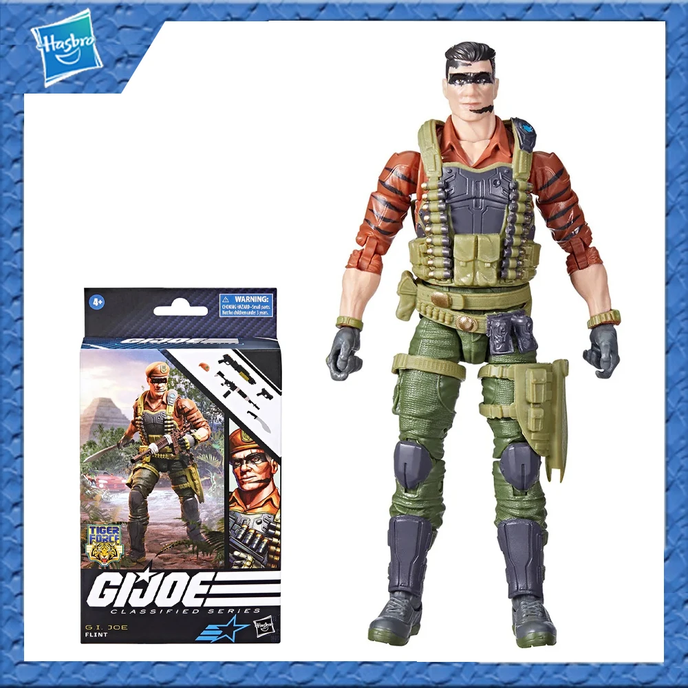 

Оригинальный Hasbro G.i. Джо классифицированная серия Tiger Force Flint, 89 экшн-фигурка, коллекционная игрушка, хобби подарок