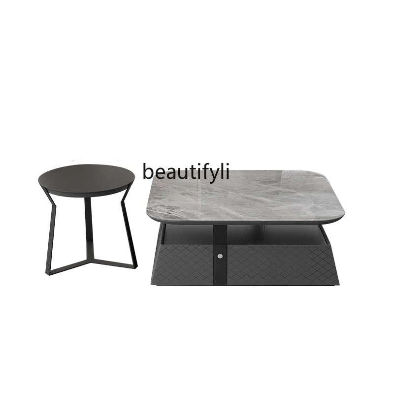 Italian Crystal Coffee Table TV Cabinet Combination Living Room Home Square Jade Stone Tea Table Small Apartment Designer
Italian Crystal Coffee Table TV Cabinet Combination Living Room Home Square Jade Stone Tea Table Small Apartment Designer