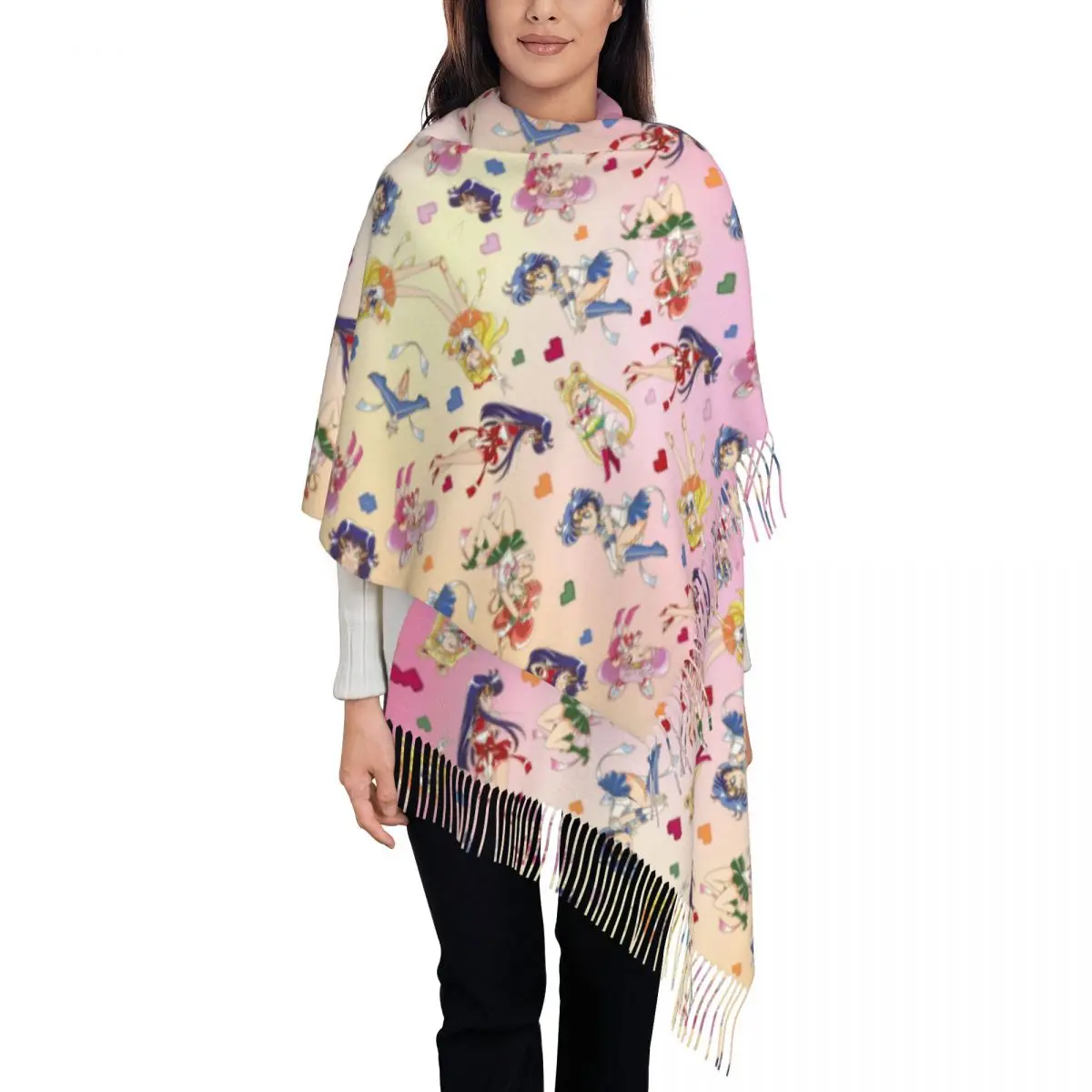 Customized Printed Anime Moon Girl Scarf Women Men Winter Fall Warm Scarves Japanese Shojo Sailor Manga Shawls Wraps
Customized Printed Anime Moon Girl Scarf Women Men Winter Fall Warm Scarves Japanese Shojo Sailor Manga Shawls Wraps