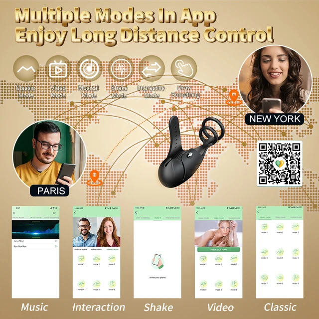 Vibromasseur Bluetooth pour hommes, vibromasseur, entraîneur de retard, pénis, anneau pénien, stimulateur d'anneaux, mastjaune, fournitures pour adultes 2