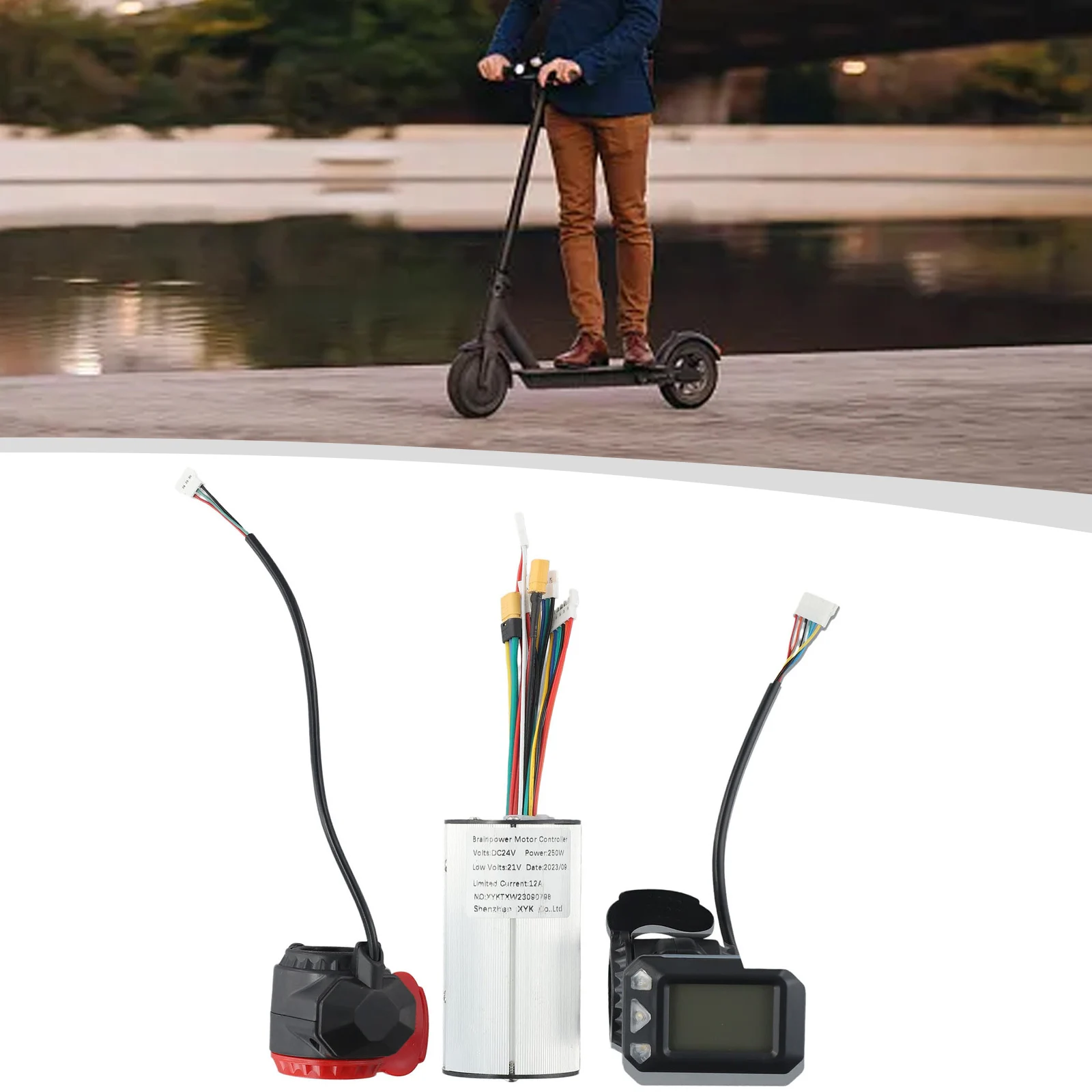 5.5in Carbon Fiber Electric Scooter Bike 24/36V Controller LCD Monitor Brake Complete Set Of Display Screen+ Brake+controller
5.5in Carbon Fiber Electric Scooter Bike 24/36V Controller LCD Monitor Brake Complete Set Of Display Screen+ Brake+controller