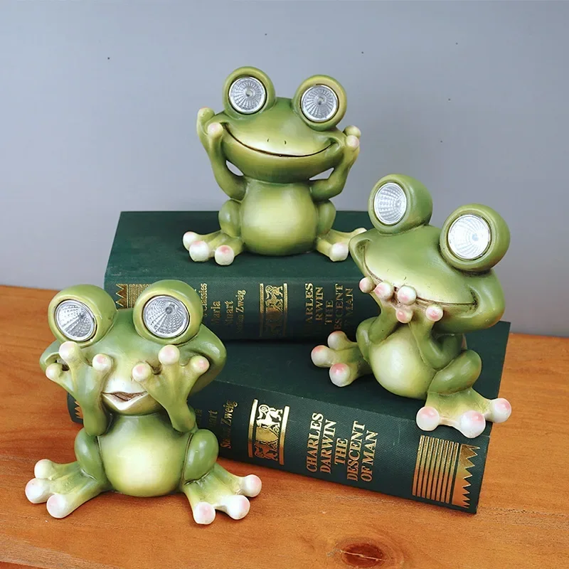 Frog Ornament Solar Light Home Decor Accessories Kawaii Resin Craft Desktop Figurines Living Room Decoration Kids Room Ornaments
Frog Ornament Solar Light Home Decor Accessories Kawaii Resin Craft Desktop Figurines Living Room Decoration Kids Room Ornaments
