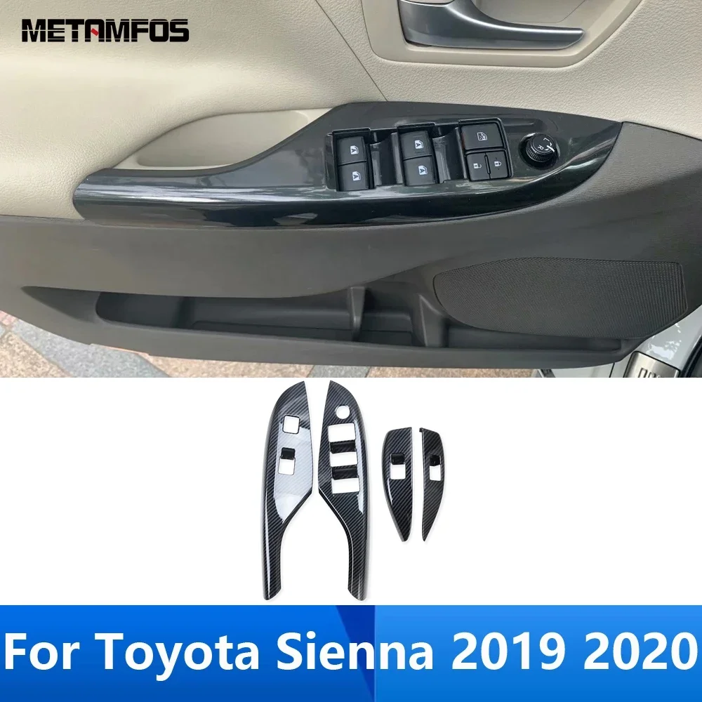 Автомобильные аксессуары для Toyota Sienna 2019 2020 интерьерный стеклоподъемник из углеродного волокна крышка переключателя внутренняя отделка подлокотника рамка наклейка
Автомобильные аксессуары для Toyota Sienna 2019 2020 интерьерный стеклоподъемник из углеродного волокна крышка переключателя внутренняя отделка подлокотника рамка наклейка