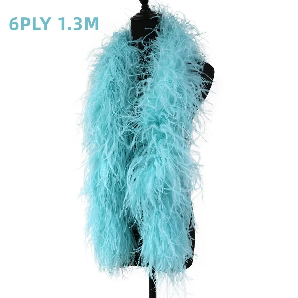 6Ply Fluffy Dyed Ostrich Feathers Boa Ribbon 1/1.3/2/3Meter Wedding Party Clothing Dress Shawl Decoration Sewing Crafts Plume 
6Ply Fluffy Dyed Ostrich Feathers Boa Ribbon 1/1.3/2/3Meter Wedding Party Clothing Dress Shawl Decoration Sewing Crafts Plume