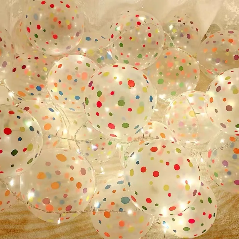 10pcs 12inch Transparent Colored Dot Latex Balloon Happy Birthday Party Ballon Girls Boys Babyshower Globa Kids Favors
10pcs 12inch Transparent Colored Dot Latex Balloon Happy Birthday Party Ballon Girls Boys Babyshower Globa Kids Favors