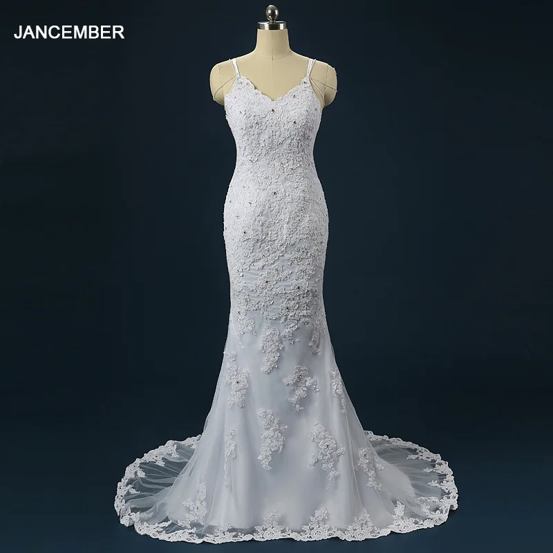

Flash Sale Exquisite Wedding Gown For Bride 2024 A-line V-neck Spaghetti Straps Backless Button Lace Vestido De Novia QW01883
