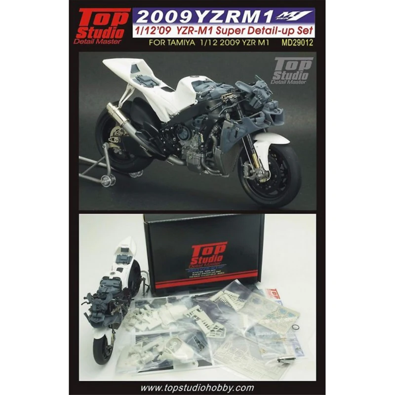 Top Studio MD29012 1/12 '09 YZR-M1 Super Detail-Up Set For Tamiya Model Car Modifications Hand Made Model Set
Top Studio MD29012 1/12 '09 YZR-M1 Super Detail-Up Set For Tamiya Model Car Modifications Hand Made Model Set