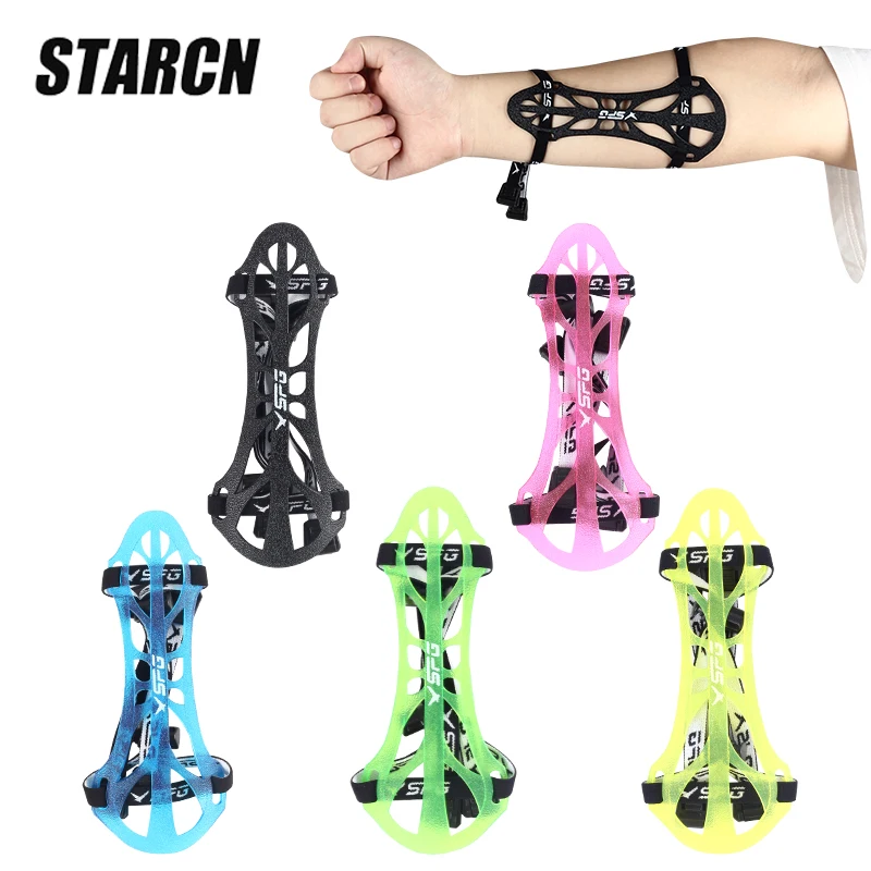 

Archery Arm Guard Shooting Forearm Protector TPE Durable Adjustable Training Compound Recurve Bow and Arrow Sports Equipment