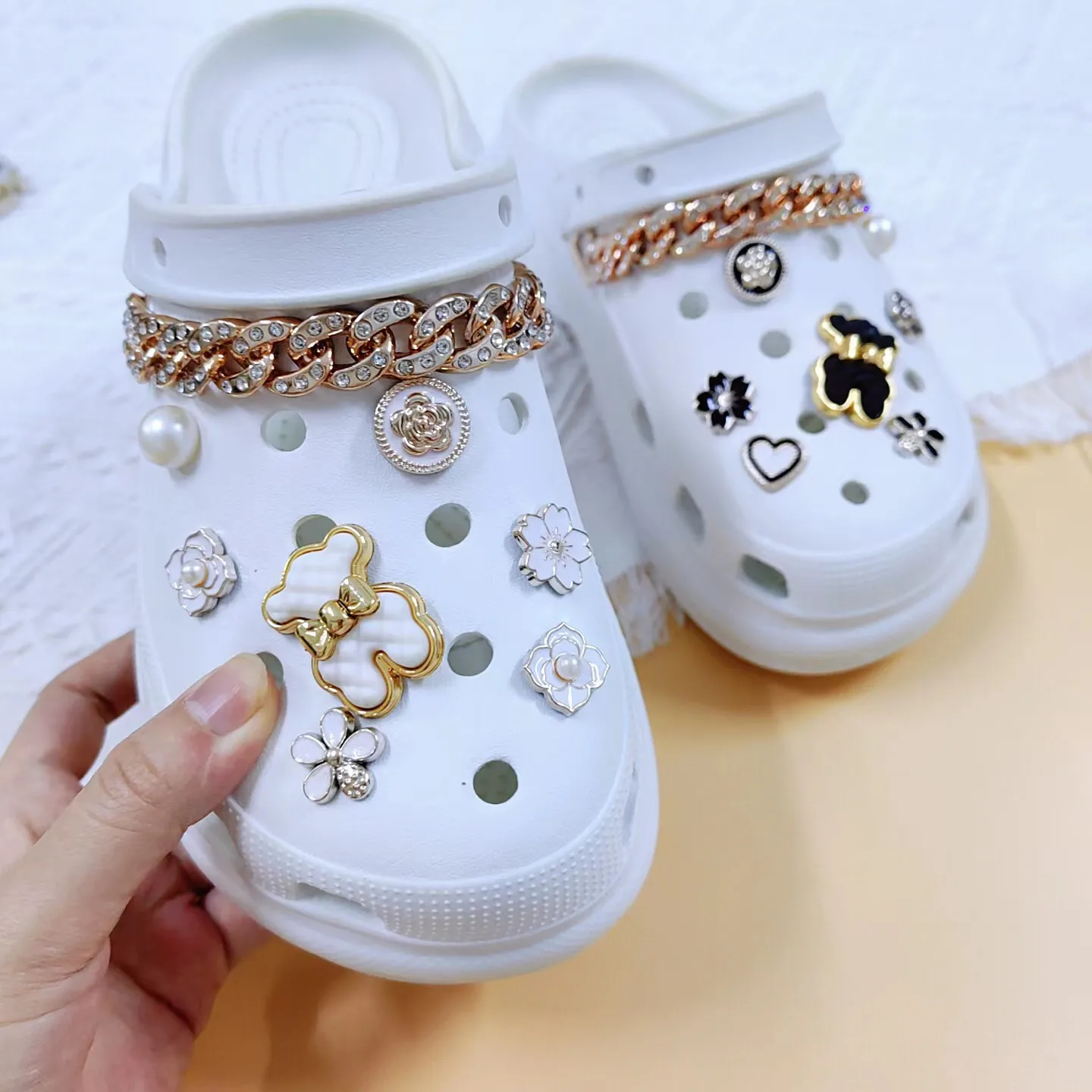 Fashion Cute Black Bear Silver Crocs Charms Fit Jibbitz Shoes Jumia