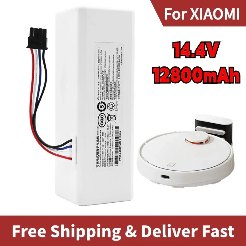 New 12800mAh 14.4V Lithium-Ion Replacement Battery for Xiaomi Sweeping Robot P1904 4S1P MM
New 12800mAh 14.4V Lithium-Ion Replacement Battery for Xiaomi Sweeping Robot P1904 4S1P MM