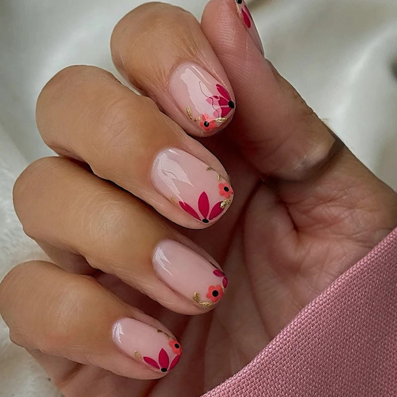 24Pcs/Set False Nail Beautiful flower Fake Nail Tips Full Cover Acrylic False Nails Decoration For Nail Tip Beauty
24Pcs/Set False Nail Beautiful flower Fake Nail Tips Full Cover Acrylic False Nails Decoration For Nail Tip Beauty