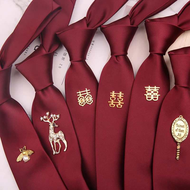 Wine Red Bridegroom Wedding Ties for Mens Neck Tie Male Banquet Tuxedos Neckwear Gravatas Slim Cravat Necktie
Wine Red Bridegroom Wedding Ties for Mens Neck Tie Male Banquet Tuxedos Neckwear Gravatas Slim Cravat Necktie