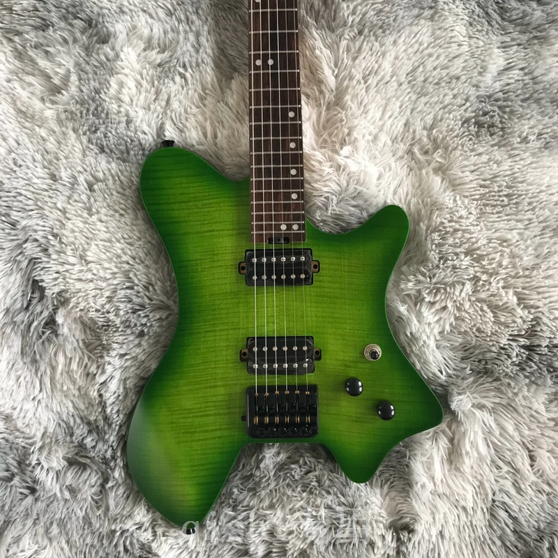 in stock! Portable headless electric guitar, green , 5-necked, American ASH body, round head stainless steel wire, free shipping
in stock! Portable headless electric guitar, green , 5-necked, American ASH body, round head stainless steel wire, free shipping