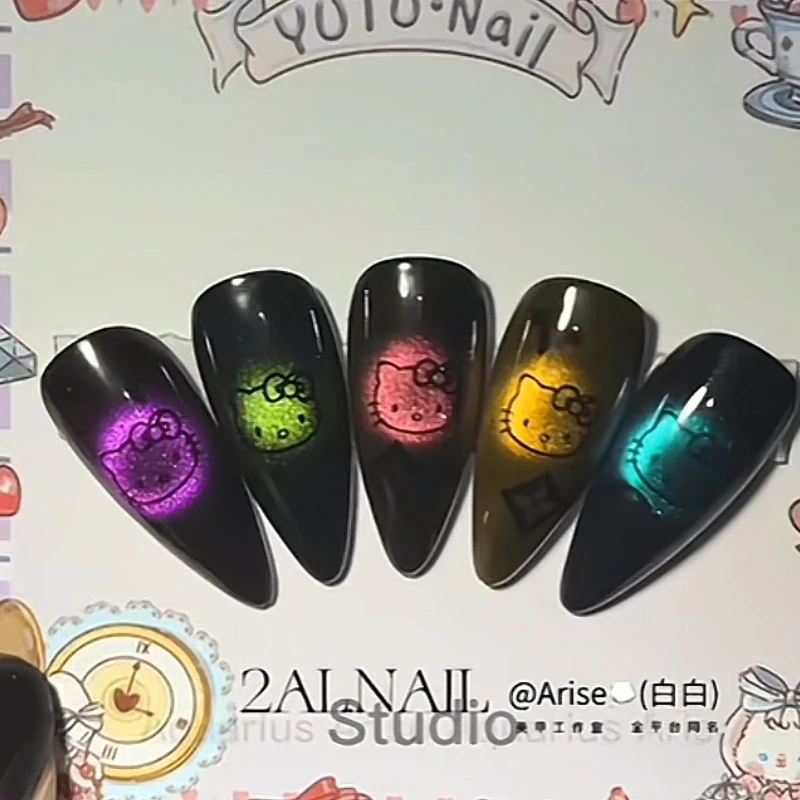 Anime Sanrio Hello Kitty Nail Cute Handmade Light Wave Cool Fake Nail Cyber High-End Customizable Nail Slice Kaiwaii Girl Gift
Anime Sanrio Hello Kitty Nail Cute Handmade Light Wave Cool Fake Nail Cyber High-End Customizable Nail Slice Kaiwaii Girl Gift