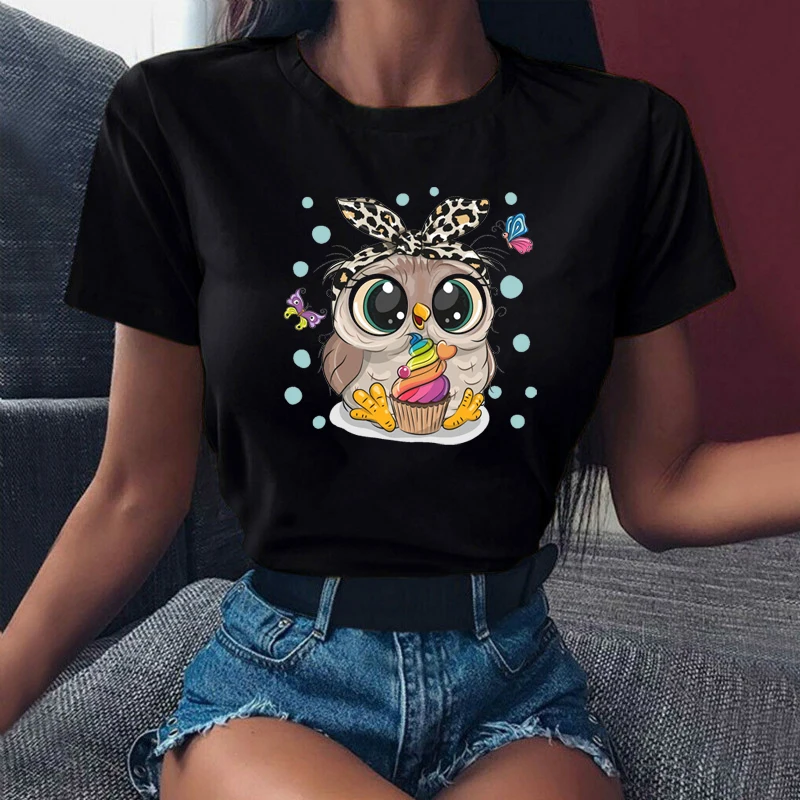 Maycaur Cute Owl Printed Women T-shirt Tops Harajuku Cartoon Tee Shirts Female Summer Short Sleeve O-neck Funny
Maycaur Cute Owl Printed Women T-shirt Tops Harajuku Cartoon Tee Shirts Female Summer Short Sleeve O-neck Funny