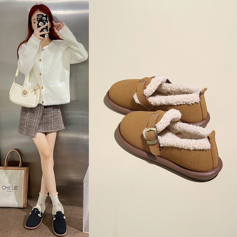 Shoes Woman Flats Round Toe Casual Female Sneakers Slip-on Loafers Fur Dress Winter Retro Slip on New Lace-Up Rubber Flock Leisu
Shoes Woman Flats Round Toe Casual Female Sneakers Slip-on Loafers Fur Dress Winter Retro Slip on New Lace-Up Rubber Flock Leisu