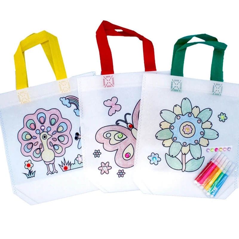 5Pcs Graffiti Bag DIY Handmade Painting Puzzles for Children Arts Crafts Cartoon Patterns Non-Woven Color Filling Drawing Toys
5Pcs Graffiti Bag DIY Handmade Painting Puzzles for Children Arts Crafts Cartoon Patterns Non-Woven Color Filling Drawing Toys