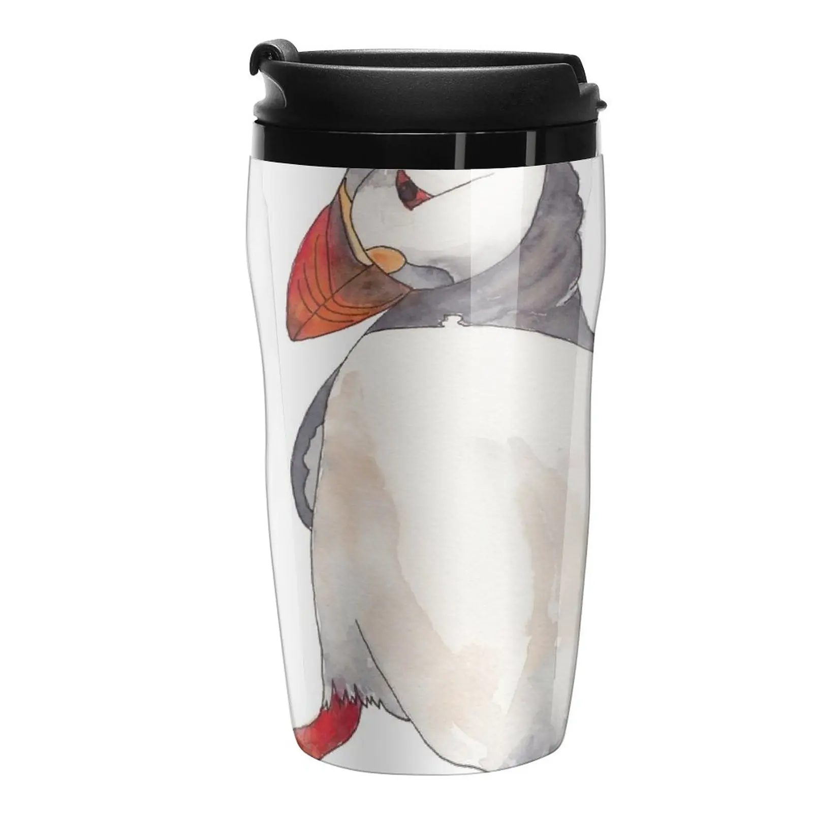 

New Dancing puffin watercolor illustration Travel Coffee Mug Cups For Cafe Mug Coffee Cup