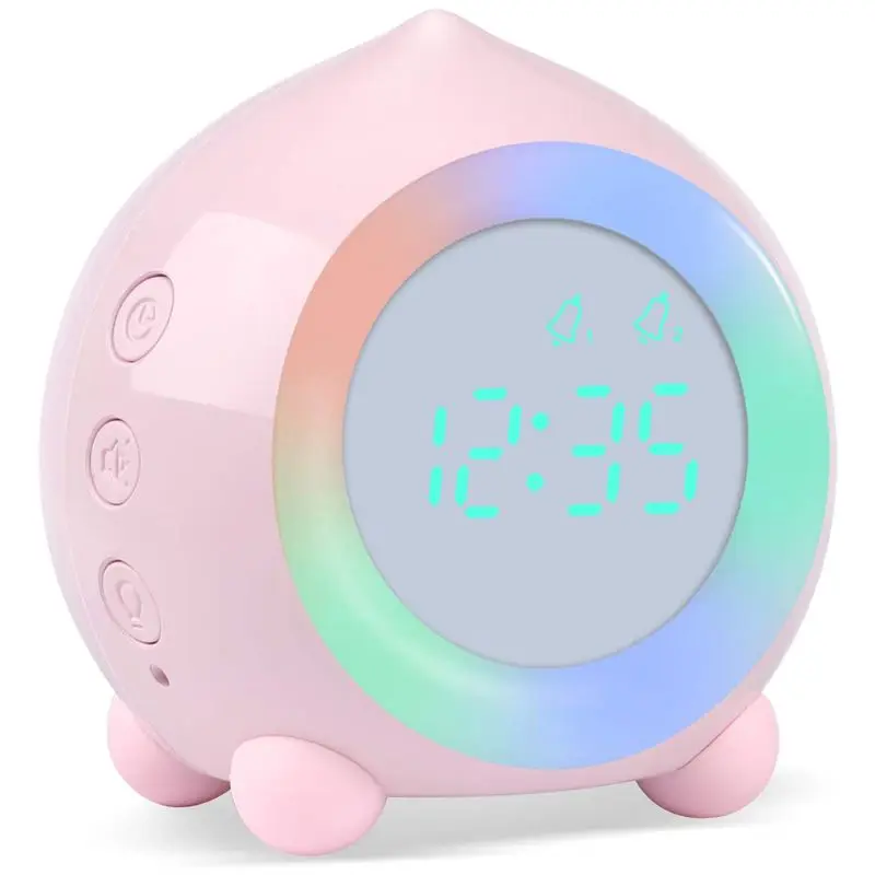 

New Smart Voice Control Timer Alarm Clock Night Light Digital Clock Speaker Mini Table Clock For Children Snooze Desk Decoration