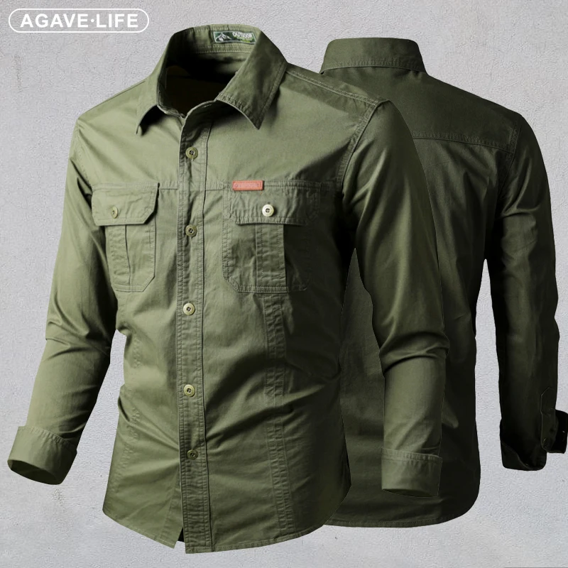 

Tactical Shirts Men's Long Sleeve Shirt Cotton Casual Slim Fit Tops Outdoor Combat Training Sports Clothing Shirts Plus Size 6XL