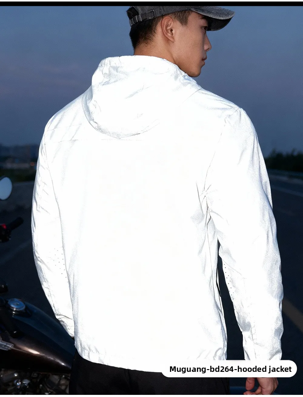 سترة رجالية من WOSAWE مع غطاء للرأس ومقاومة للماء والرياح للرجال والنساء، مناسبة لركوب الدراجات والمشي لمسافات طويلة والجري، سترة بأسلوب الهيب هوب سترة رجالية من WOSAWE مع غطاء للرأس ومقاومة للماء والرياح للرجال والنساء، مناسبة لركوب الدراجات والمشي لمسافات طويلة والجري، سترة بأسلوب الهيب هوب