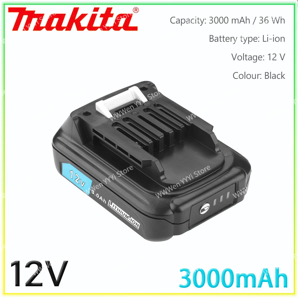 3000mAh Makita 12V Lithium Ion Battery 197390-1 BL1015 1973901 BL1021B BL1041B BL1015B BL1020B BL1040B 3000mAh Li-ion Battery
3000mAh Makita 12V Lithium Ion Battery 197390-1 BL1015 1973901 BL1021B BL1041B BL1015B BL1020B BL1040B 3000mAh Li-ion Battery