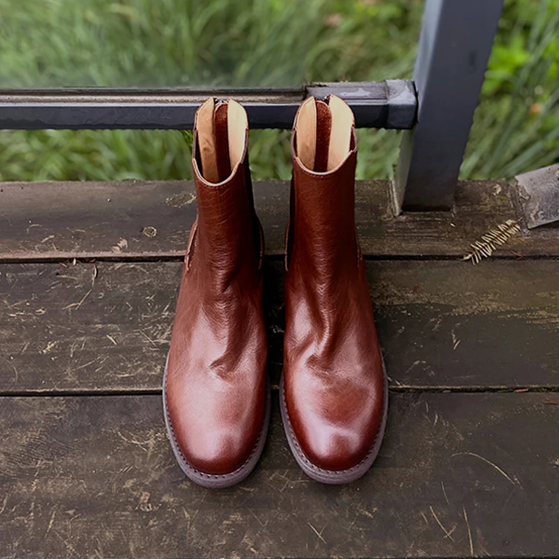 Heihaian Smoke Boots 2023 Autumn/Winter New Retro Style Fashion Chelsea Boots Round Head Back Zipper Chunky Heel Boots For Women
Heihaian Smoke Boots 2023 Autumn/Winter New Retro Style Fashion Chelsea Boots Round Head Back Zipper Chunky Heel Boots For Women