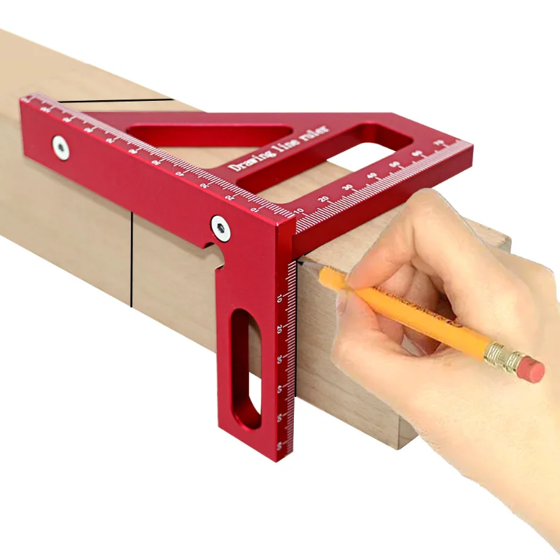 1pcWoodworking Square Protractor Aluminum Alloy Miter Triangle Ruler High Precision Layout Measuring Tool for Engineer Carpenter
1pcWoodworking Square Protractor Aluminum Alloy Miter Triangle Ruler High Precision Layout Measuring Tool for Engineer Carpenter
