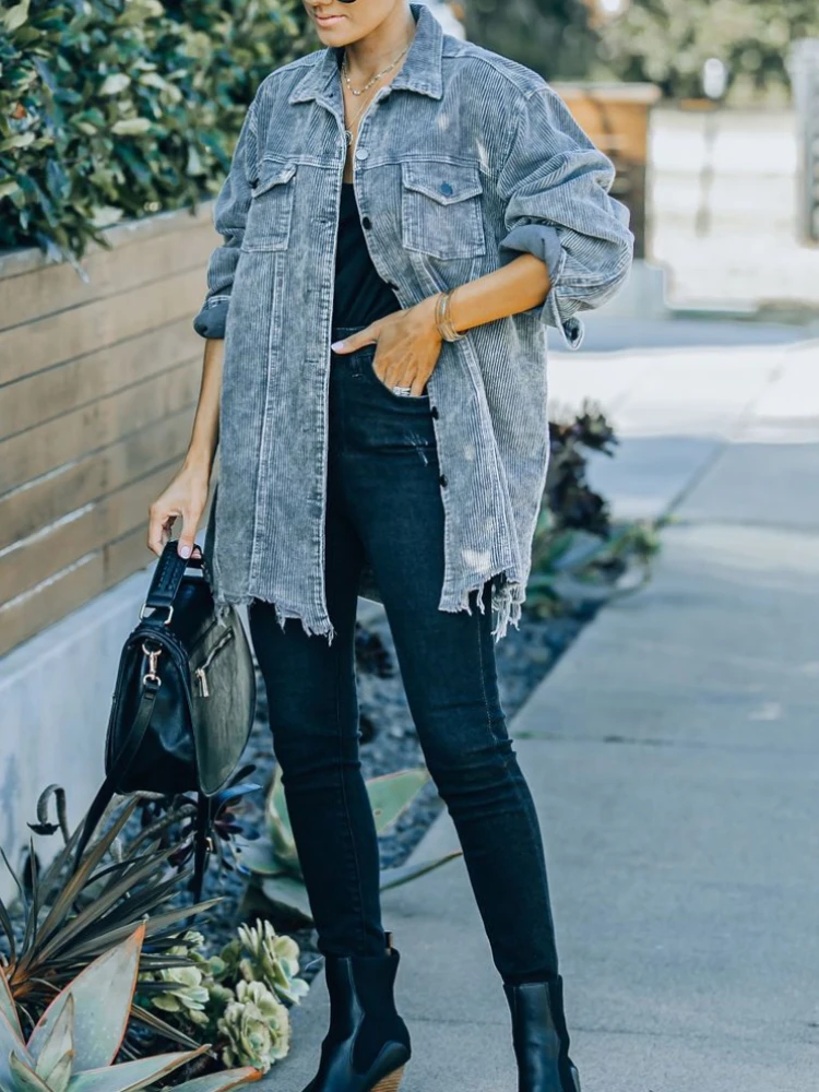 Blue Woman Jacket Autumn New In Korean Fashion Oversize Vintage Casual Black Long Coats Women 2023 Loose Women Clothing Jackets
Blue Woman Jacket Autumn New In Korean Fashion Oversize Vintage Casual Black Long Coats Women 2023 Loose Women Clothing Jackets
