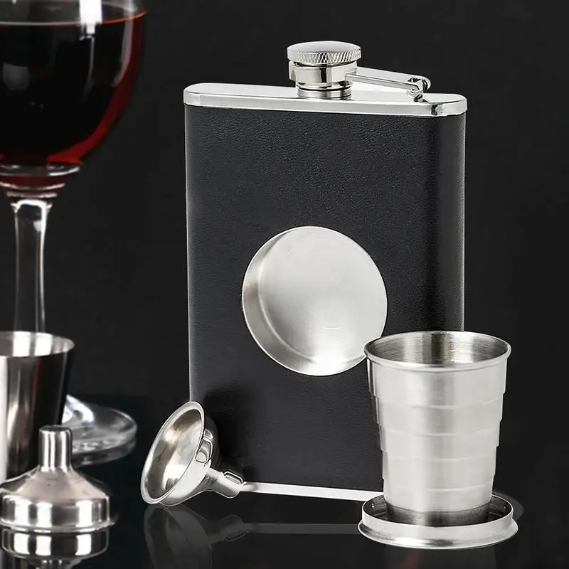 Stainless Steel Liquor Flask With Screw On Cap Flask Multipurpose Foldable Design Alcohol Whiskey Hip Flask Screw Cap For Party
Stainless Steel Liquor Flask With Screw On Cap Flask Multipurpose Foldable Design Alcohol Whiskey Hip Flask Screw Cap For Party