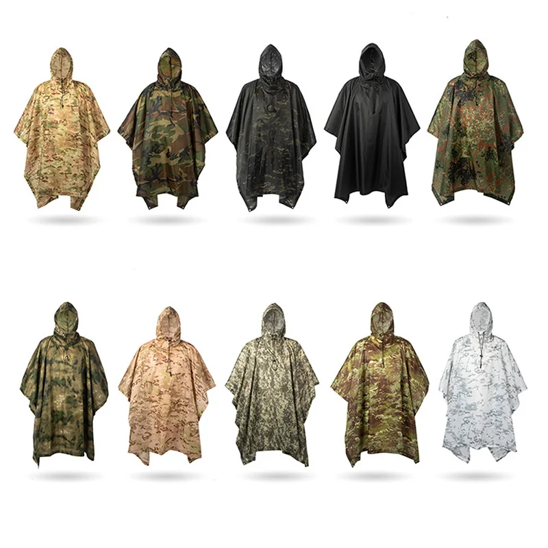 Impermeable Raincoat Poncho Outdoor Military Tactical Rainwear Camping Hiking Hunting Ghillie Suits Travel Umbrella Rain Gear
Impermeable Raincoat Poncho Outdoor Military Tactical Rainwear Camping Hiking Hunting Ghillie Suits Travel Umbrella Rain Gear