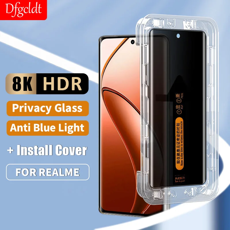 One Click Install Privacy Tempered Glass For Realme 12 11 10 Pro Plus Anti-spy Film For Realme GT5 Pro Curved Screen Protector
One Click Install Privacy Tempered Glass For Realme 12 11 10 Pro Plus Anti-spy Film For Realme GT5 Pro Curved Screen Protector