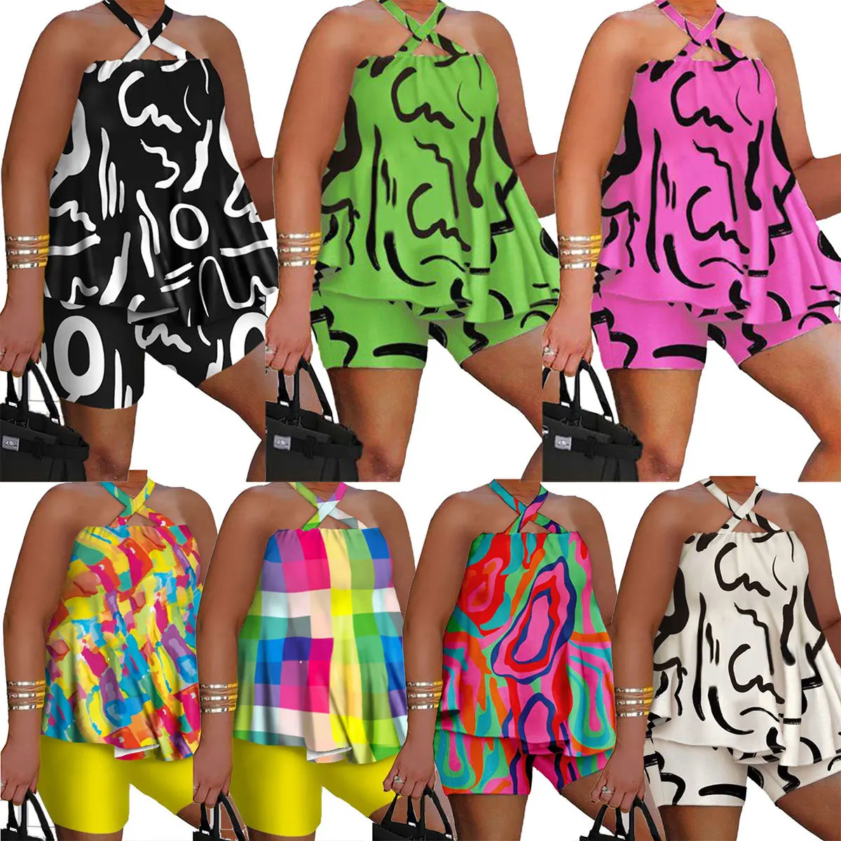 Sexy Two Piece Sets Outfit Womens Print Suit New Fashion 2023 Summer Casual Female Clothing Outfits for Women
Sexy Two Piece Sets Outfit Womens Print Suit New Fashion 2023 Summer Casual Female Clothing Outfits for Women
