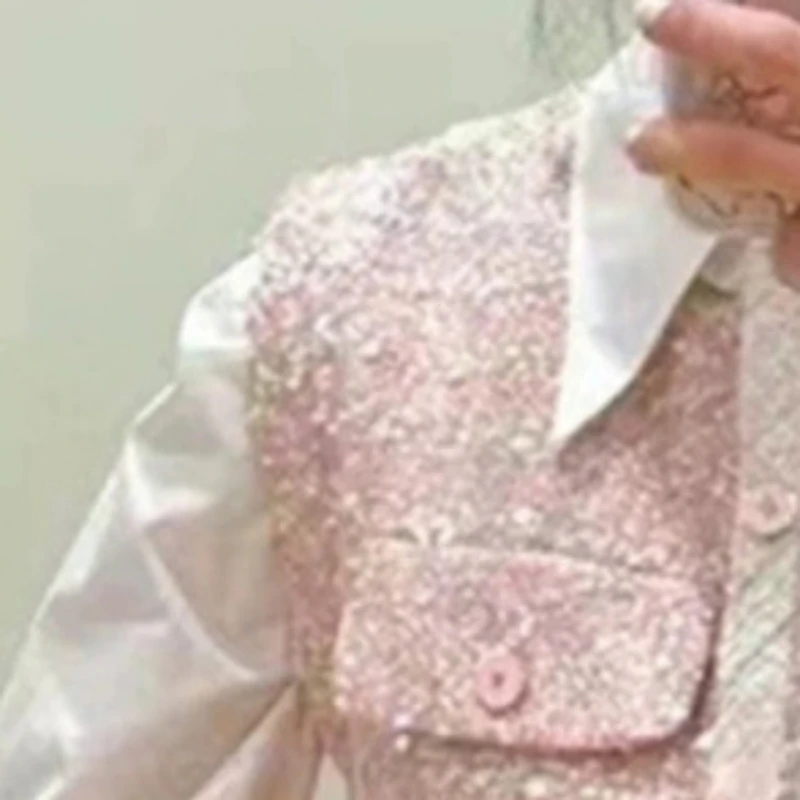 Early Spring New 2024 Women Sequined Tweed Round Neck Sleeveless Vest / A-Line Skirt
Early Spring New 2024 Women Sequined Tweed Round Neck Sleeveless Vest / A-Line Skirt