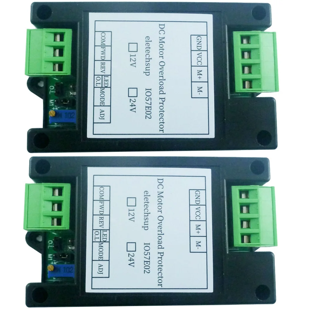 

2X 10A 20A 30A DC 12V 24V Brushed Motor Overload Overcurrent Short Circuit Protector Forward Reverse Controller