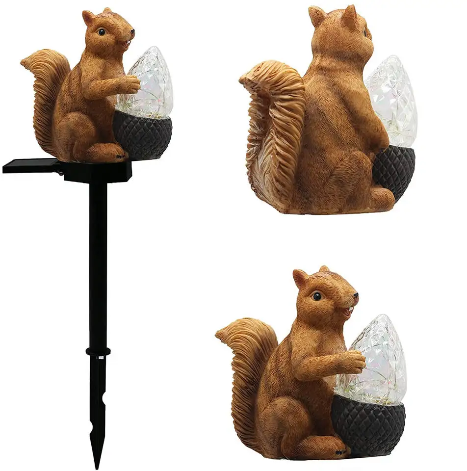 Solar Cartoon Cute Squirrel Crystal Lamp Garden Light Lawn Decorative Lamp
Solar Cartoon Cute Squirrel Crystal Lamp Garden Light Lawn Decorative Lamp