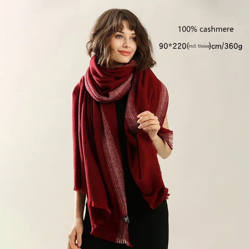 Роскошный 100% кашемировый женский шарф 90*220 см, женская теплая Длинная накидка, зимняя Осенняя красная коричневая шаль с тканью
Роскошный 100% кашемировый женский шарф 90*220 см, женская теплая Длинная накидка, зимняя Осенняя красная коричневая шаль с тканью