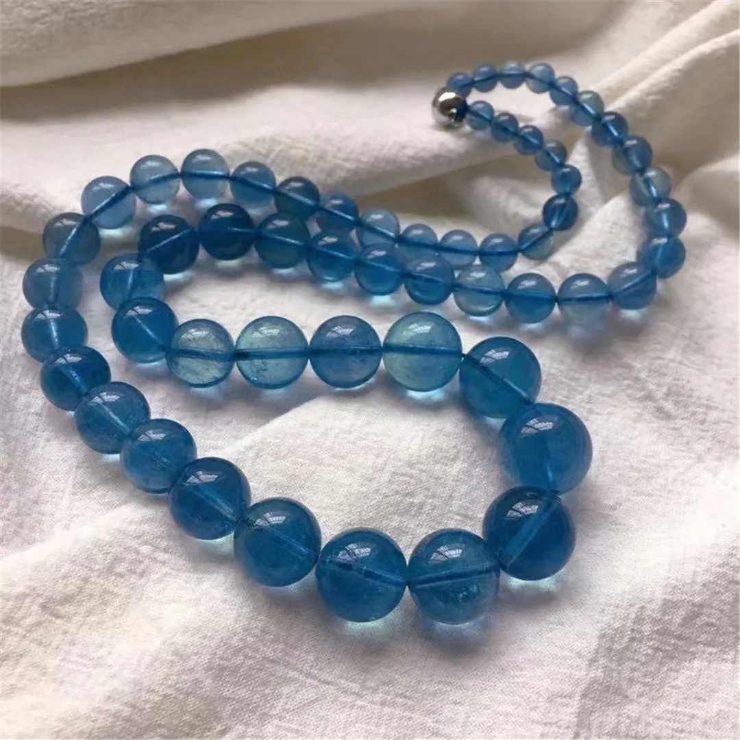 Top Natural Blue Aquamarine Necklace For Woman Lady Man Love Gift Healing Crystal Reiki Beads Long Chains Jewelry AAAAA 6-6-15mm
Top Natural Blue Aquamarine Necklace For Woman Lady Man Love Gift Healing Crystal Reiki Beads Long Chains Jewelry AAAAA 6-6-15mm