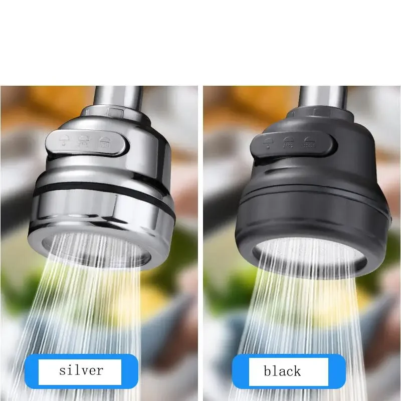

1 Pcs Silver Kitchen Faucet Bubbler Spout Filter Screen Splash-proof Pressurized Shower Nozzle Electroplating Thick Bathroom