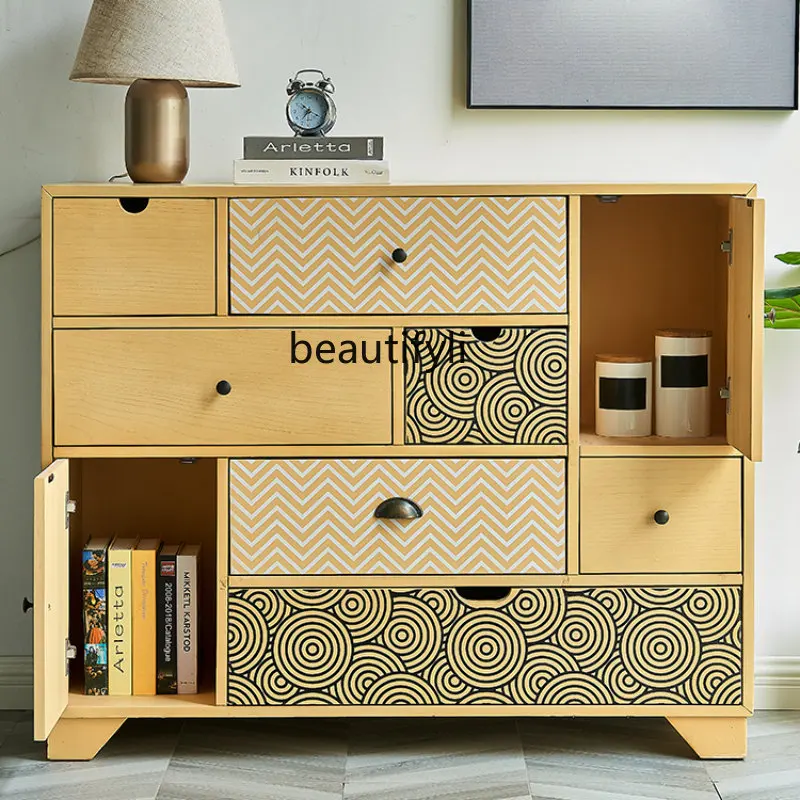 Nordic Solid Wood Drawer Style Storage Chest of Drawers Living Room Entrance Storage Cabinet Bedroom Storage Cabinet furniture
Nordic Solid Wood Drawer Style Storage Chest of Drawers Living Room Entrance Storage Cabinet Bedroom Storage Cabinet furniture